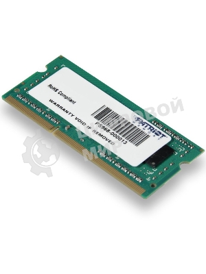 Оперативная память Patriot, DDR3, 4GB (1x4 GB), 1600 MHz, CL11, SO-DIMM