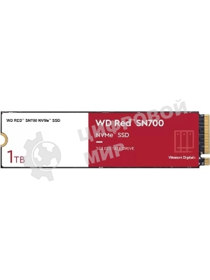 Накопитель SSD WD Red SN700, 1Tb, PCIe 3.0 x4, M.2 2280, NVMe, R/W 3430/3000