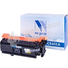 Картридж лазерный NVPrint совместимый HP CE401A Cyan для CLJ Color M551 (6000k)