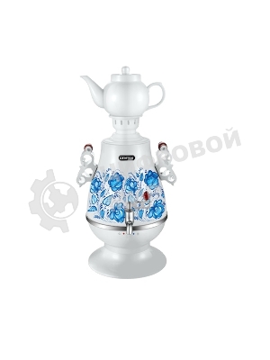 Самовар электрический CENTEK СТ-0091A Самовар Centek СТ-0091 A (белый+рисунок), 4.0л, 2300Вт, поддерж.t + LED индикатор, керам заварник