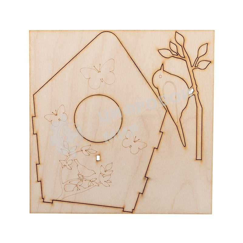 Доска для выжигания Rexant, Кормушка для птиц, 3D модель, 1 шт., пакет