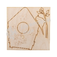 Доска для выжигания Rexant, Кормушка для птиц, 3D модель, 1 шт., пакет