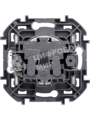 Розетка 2К 16А 250 В алюминий