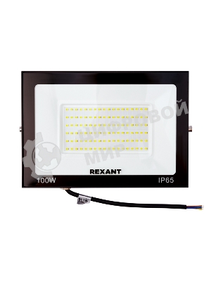 Прожектор Rexant СДО 100 Вт 8000 Лм 4000 K черный корпус