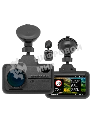 Видеорегистратор TrendVision TDR-721S EVO PRO черный 5Mpix 1296x2304 1296p 170гр. GPS NTK96675