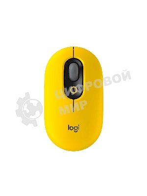 Мышь беспроводная Logitech POP Mouse желтый, 4000 dpi, Bluetooth, кнопки - 4