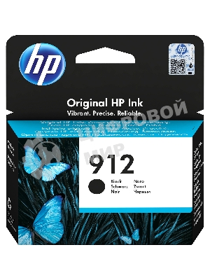 Картридж струйный HP 912 3YL80AE черный (300 стр.) для HP DJ IA OfficeJet 801x/802x