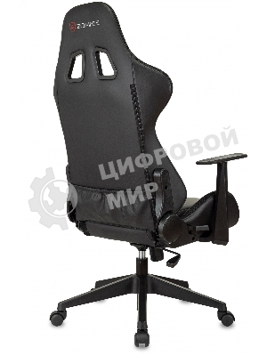 Кресло ZOMBIE GAME RGB черный, экокожа, 120 кг, подголовник, механизм качания