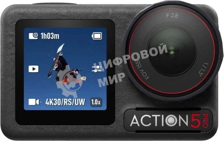 Экшн-камера Dji Osmo Action 5 Pro Adventure Combo 1xCMOS 12Mpix серый/черный