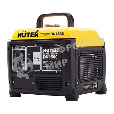 Электрогенератор бензиновый инверторный Huter DN1500i, 1.2 кВт, 73 дБ, 12.8 кг