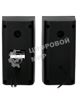 Колонки SVEN 318 черный USB-порт ПК, ноутбука или адаптер 5V DC