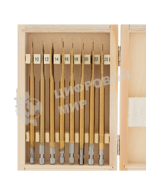 Набор сверл Matrix перовых по дереву, 10-12-14-16-18-20-22-25 мм 8 шт дерев,