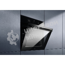 Электрический духовой шкаф Electrolux с конвекцией, приготовление на пару,объем 72 л, утапливаемые переключатели, 10 режимов, автопрограммы, очистка пиролитическая, 3 стекла в дверце, направляющие проволочные + телескопические (1 уровень), термощуп