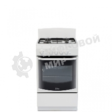 Плита газовая De Luxe 5040.36Г (КР) белый, конфорок 4 шт, духовка 43 л, 50 см x 85 см x 50 см