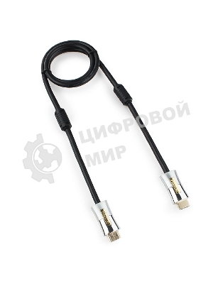 Кабель Cablexpert HDMI, серия Platinum, 1 м, v2.0, M/M, позол.разъемы, металлический корпус, ферритовые кольца, блистер