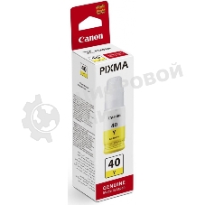 Контейнер с чернилами Canon GI-40 Y желтый (7700 стр.) для СНПЧ Pixma G5040/G6040