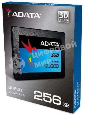 Накопитель SSD ADATA SU800, 256Gb, SATA III, 2.5
