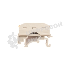 Клемма соединительная Rexant многоразовая проходная 4-полюсная, с креплением на DIN-рейку (0,08-4 мм²) серый (50 шт./уп.)