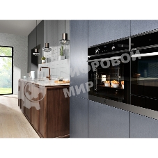 Электрический духовой шкаф Electrolux с конвекцией, приготовление на пару,объем 72 л, утапливаемые переключатели, 10 режимов, автопрограммы, очистка пиролитическая, 3 стекла в дверце, направляющие проволочные + телескопические (1 уровень), термощуп