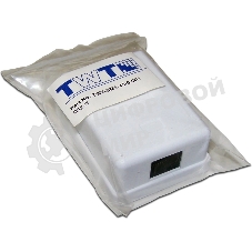 Настенная розетка, 1 порт RJ-45 категории 6, UTP, белая