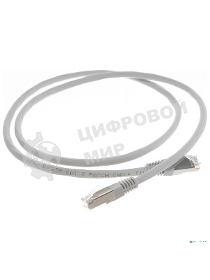 Пaтч-корд Rexant F/UTP, cat.6, RJ45-RJ45, экранированный, PVC серый, 1м