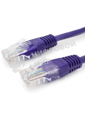 Патч-корд UTP Cablexpert cat.5e, 0.25м, литой, многожильный, фиолетовый