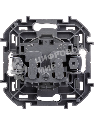 Розетка 2К 16А 250 В антрацит