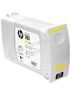 Картридж струйный HP №761 CM992A желтый для HP DJ T7100