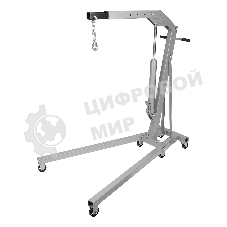 Кран гидравлический Matrix 1 т, h подъема 25–2060 мм, складной (комплект из 2 частей)