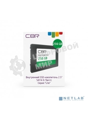 Накопитель SSD CBR SSD-256Gb-2.5-LT22, 256Gb, SATA III, 2.5