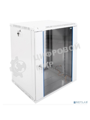 Шкаф телеком. настенный разборный 15U (600х520) дверь стекло (ШРН-Э-15.500) (1 коробка)