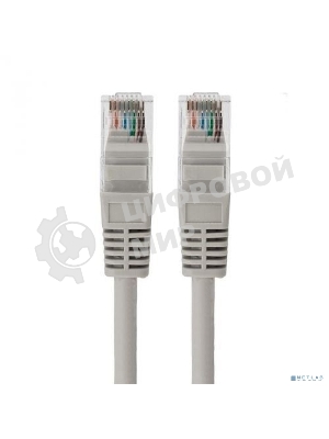 Шнур коммутационный Rexant патч-корд U/UTP RJ45-RJ45, cat.5e, LSZH серый, 1м
