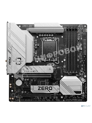 Материнская плата MSI B760M PROJECT ZERO,(Обратное подключение разъемов) LGA 1700, Intel B760, 4xDDR5, 4xSATA, 2xM.2, 1xPCIe 5.0 x16, 1xPCIe 4.0 x4, 1xPCIe x1, 1xHDMI, 1xDP, 3xUSB 3.2 Gen 2, 4xUSB 2.0, 1xUSB 3.2 Gen 2x2, 1x 2.5Gb LAN, 5x3.5 мм, 7.1, mATX