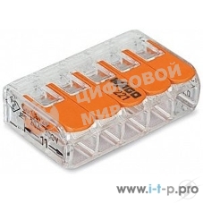 Клемма компактная Wago 221-415 5х(0,2-4,0 кв.мм)