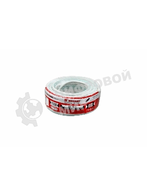 Кабель коаксиальный Rexant SAT 703B, 75 Ом, Cu/Al/Cu, 75%, бухта 20 м, белый