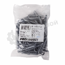 Дюбель-хомут нейлоновый PROconnect 11-18 мм, серый, упаковка 100 шт.
