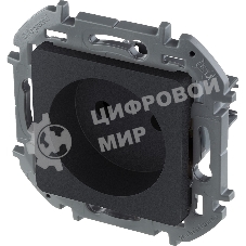 Розетка 2К 16А 250 В антрацит