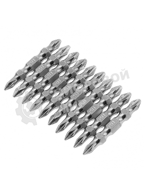 Набор бит двухстор. Gross PH2-PH1х45мм, сталь S2, 10 шт.