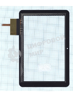 Сенсорное стекло (тачскрин) QSD E-C100013-04, черное