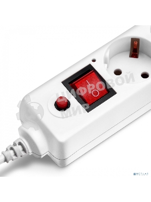 Сетевой фильтр Buro Сетевой фильтр, 6 розеток, 3 метра, белый