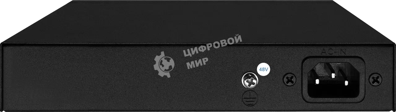 Passive PoE коммутатор Fast Ethernet на 6 портов. Порты: 4 х FE (10/100 Base-T, 52V 4,5(+) 7,8(–)) совместимы с PoE (IEEE 802.3af/at), 2 x FE (10/100 Base-T) Uplink. Совместим со стандартами PoE IEEE 802.3af/at. Мощность PoE на порт - до 30W. Поддержка режима CCTV: Увеличение расстояния передачи данных и питания до 250м. Встроенная грозозащита 3кВ. Питание: AC100-240V (80W) Встроенный БП. Размеры (ШхВхГ): 168x32x93мм. Рабочая температура: 0...+50 гр. С