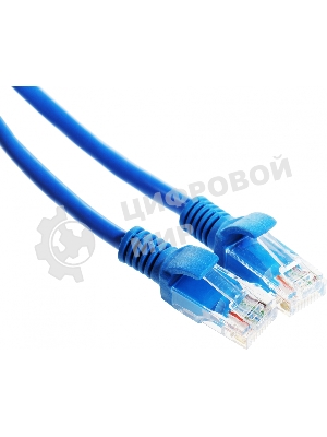 Патч-корд UTP Cablexpert PP12-10M/B cat.5e, 10м, литой, многожильный, синий