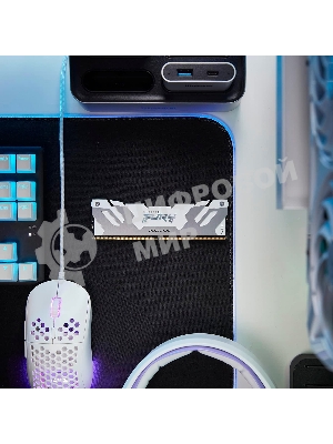 Оперативная память Kingston Fury Renegade, DDR5, 64Gb (2x32Gb), 6400MHz, CL32, радиатор, белый