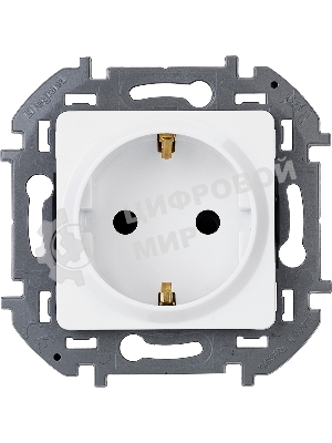 Розетка 2К+З немецкий стандарт 16А 250 В белый