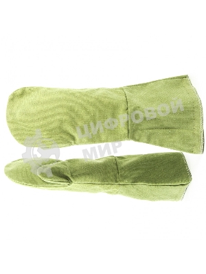 Рукавицы специальные Сибртех с притачными крагами двунитка (краги сварщика), огнеупорные