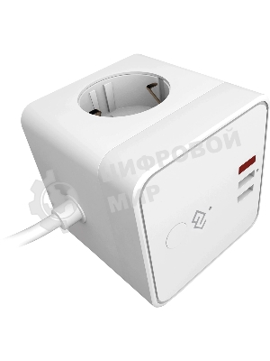 Умная розетка Digma DiPlug Cube 1 EU Wi-Fi белый (DPC13S)