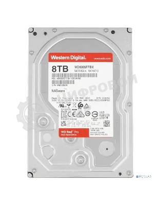 Жесткий диск WD SATA-III 8Tb WD8005FFBX NAS Red Pro (7200rpm) 256Mb 3.5
