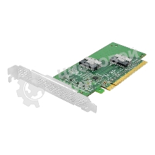 Адаптер для SSD PCIe x16 to Two SlimSAS SFF-8654 8i Adapter