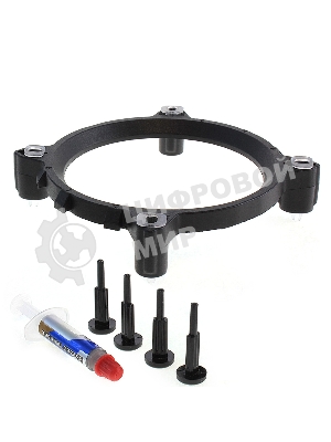 Кулер для процессора Crown CM-5 прозрачный/черный, 120 мм, 1500 об/мин, 30.8 дБ, 4 pin, 187 Вт, 148 мм