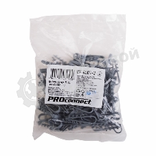 Дюбель-хомут нейлоновый PROconnect 5-10 мм, серый, упаковка 100 шт.